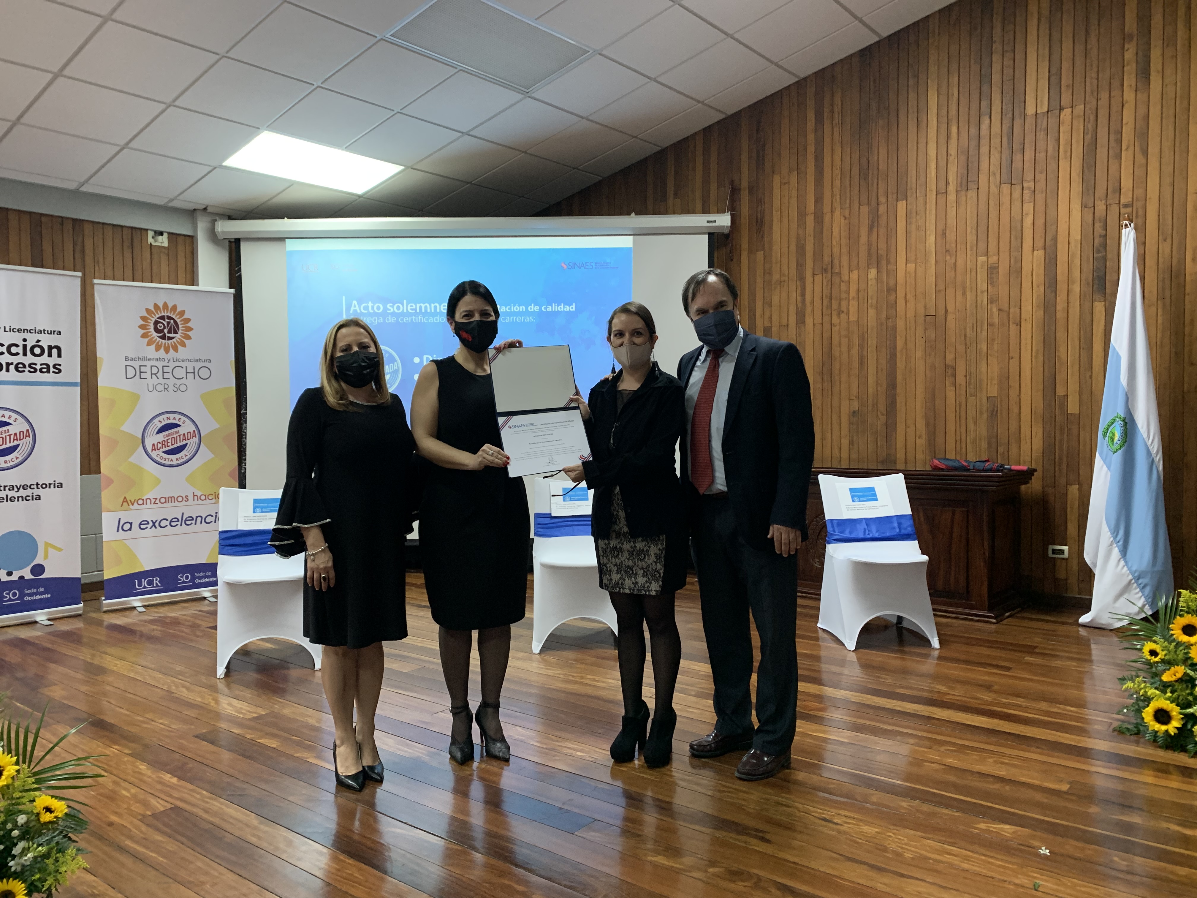 Ceremonia de acreditación. Carrera de Derecho, Sede de Occidente.