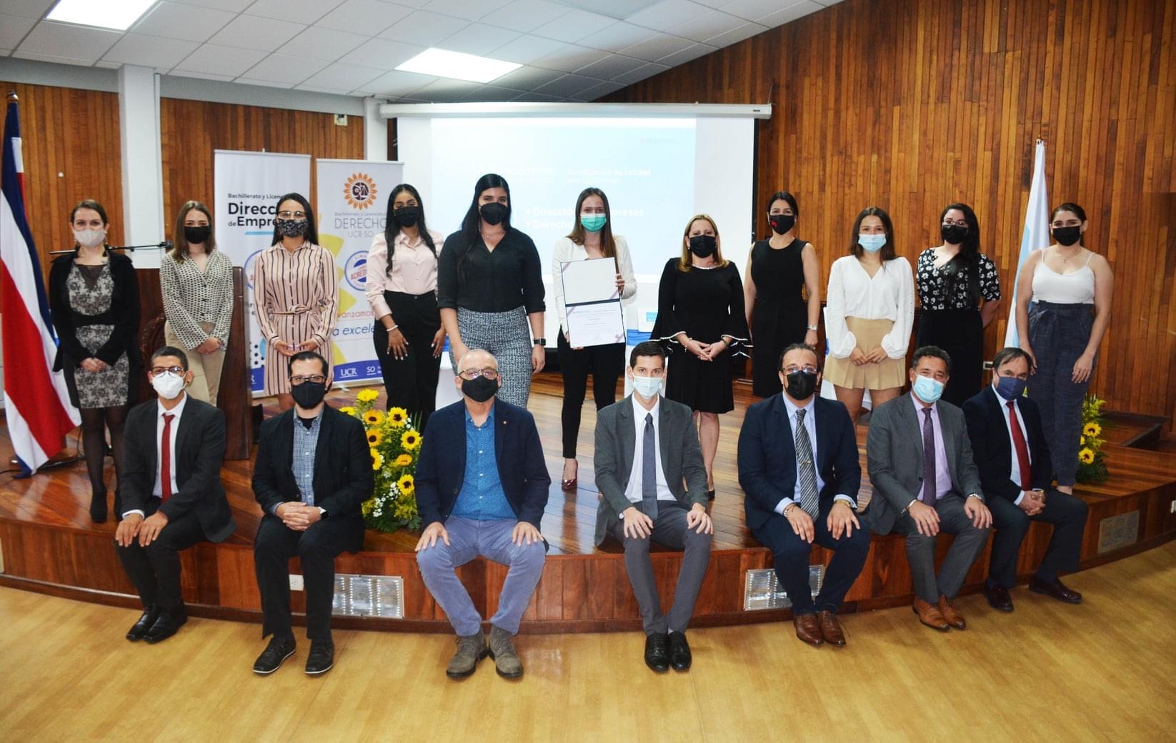 Ceremonia de acreditación. Carrera de Derecho, Sede de Occidente.